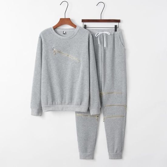 Ensemble Jogging Enfant Fille Et Garçon - Sweat à Capuche + Pantalon - Taille 2 à 14 Ans - Confortable, Ample - Automne/hiver