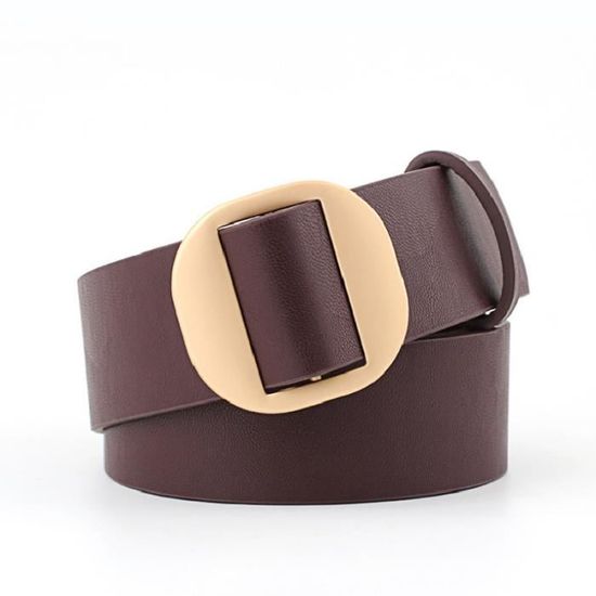 Ceinture en cuir Pu pour femmes,boucle en métal,sangle de taille,robe Ceinture en cuir Pu pour femmes,boucle en métal,sangle de taille,robe