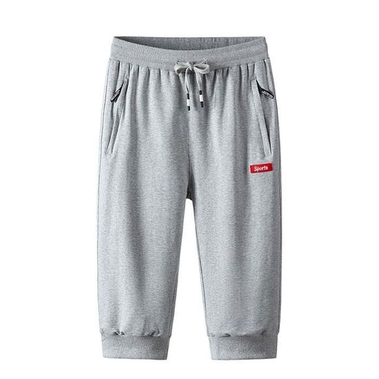 Pantalon Sport 3/4 Homme - Legging De Contention Pour Musculation, Running, Yoga - Respirant Et élastique