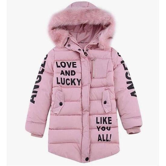 Manteau Enfant Garçon Hiver Doudoune Avec 3D Capuche Cool Veste