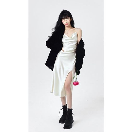 Robe ete top satin