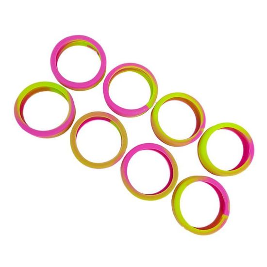 Housses Silicone Pour Roues De Valise - 8 Pièces, Couleurs Vives, Réduction De Bruit, Protection Et Repérage - 2