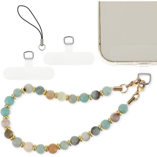 Dragonne Téléphone Perle - Bracelet Portable Détachable - Accessoire Mode Pour Femmes - Mains Libres