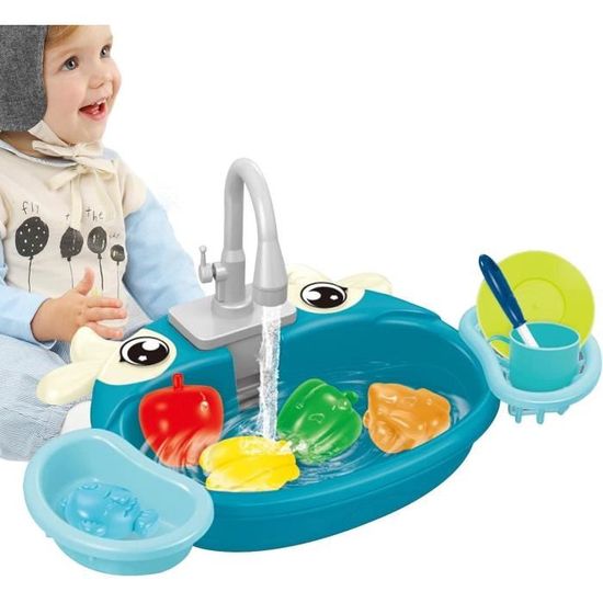 Jouet évier Enfant avec Eau Courante, Lave-Vaisselle Jouet pour Enfants avec Jeu de Pêche, Pots, Légumes et Fruits, Jouets de Cuisine, Dinette Enfant, Jeu de Rôle Cadeaux pour Garçons Filles 3 Ans Jouet évier Enfant avec Eau Courante, Lave-Vaisselle Jouet pour Enfants avec Jeu de Pêche, Pots, Légumes et Fruits, Jouets de Cuisine, Dinette Enfant, Jeu de Rôle Cadeaux pour Garçons Filles 3 Ans