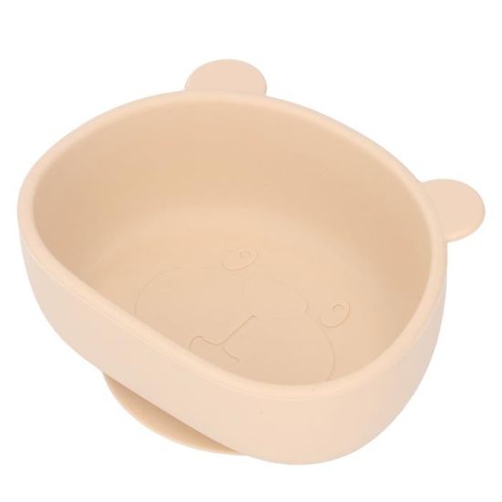 4 Bols En Silicone Pour Bébé Avec Ventouse - Bol Anti-Fuite Anti-Dérapant Ours - Sans BPA, Portable Et Facile à Nettoyer