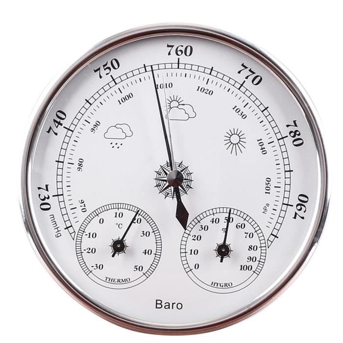 Thermomètre Mural En Fonte Industrielle - Jauge De Température Précise, Décoration Intérieure/extérieure - 31 Cm