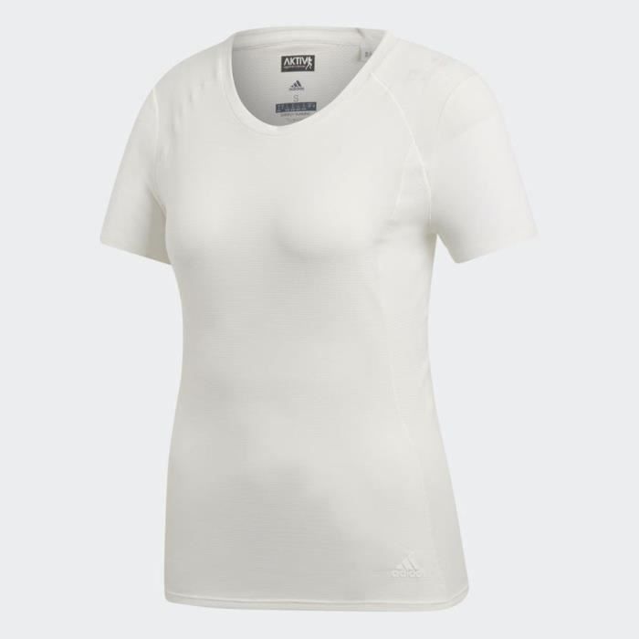ADIDAS T-shirt de running FR SN - Femme - Blanc