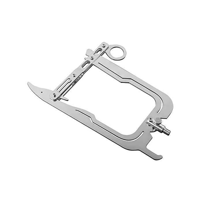 Enfileur Corde Amarrage Bateau Keenso - Crochet Type U Acier Inoxydable Avec Tige Télescopique