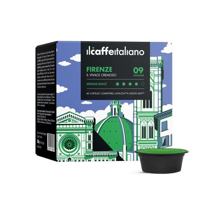 120 Capsules de Café Firenze compatibles avec machines Lavazza A Modo mio - A modo mio 120 x Dosettes - Il Caffè Italiano