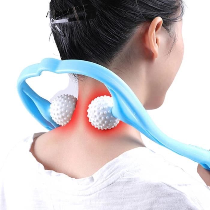 Masseur d'acupression cervicale-détendez les épaules et le cou, peut soulager les douleurs musculaires-vert