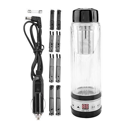 TOPINCN Bouilloire electrique Voiture Tasse the de Voyage Chauffage l'eau Porte Bouteille pour Nouilles Instantanees Cafe Au Lait