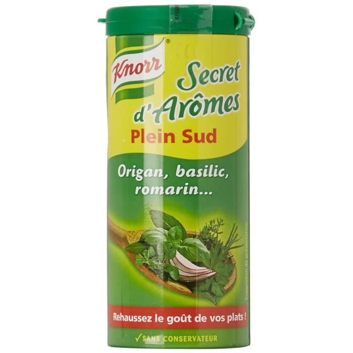 Knorr Assaisonnement En Poudre Secret D'Arômes Plein Sud Tube 60g - Lot de 1