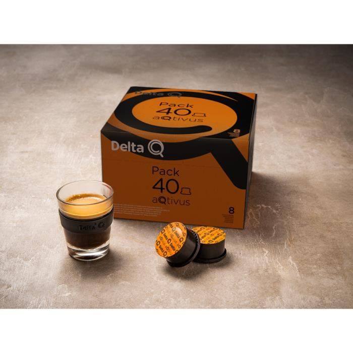 Pack 40 Capsules de café aQtivus n°8 - Compatible Machines Delta Q