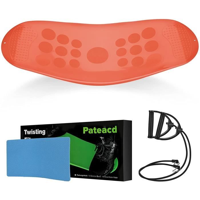 Planche d'équilibre Yoga Balance Board pour Core Strength, Fit Boards avec Bandes de Résistance Twist Fitness Sport Maison Mate 1807