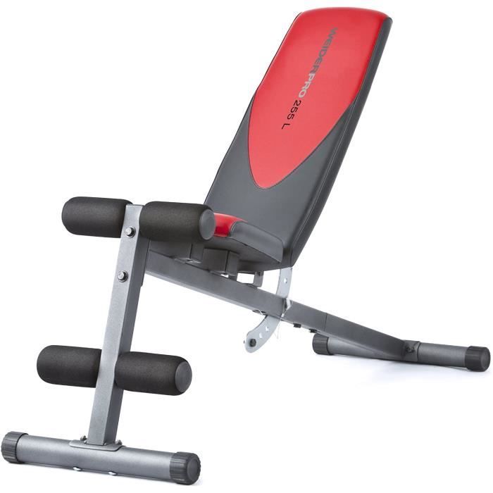 Weider Banc de musculation incliné noir, 101 x 46 x 134 cm (L x l x H) A439
