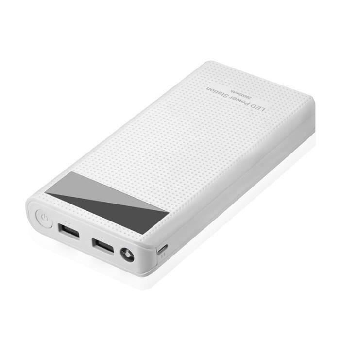 Bakeey C7x18650 Batterie Externe Kit Boîte Pour Smartphone Batterie Double USB Blanc Gr03149