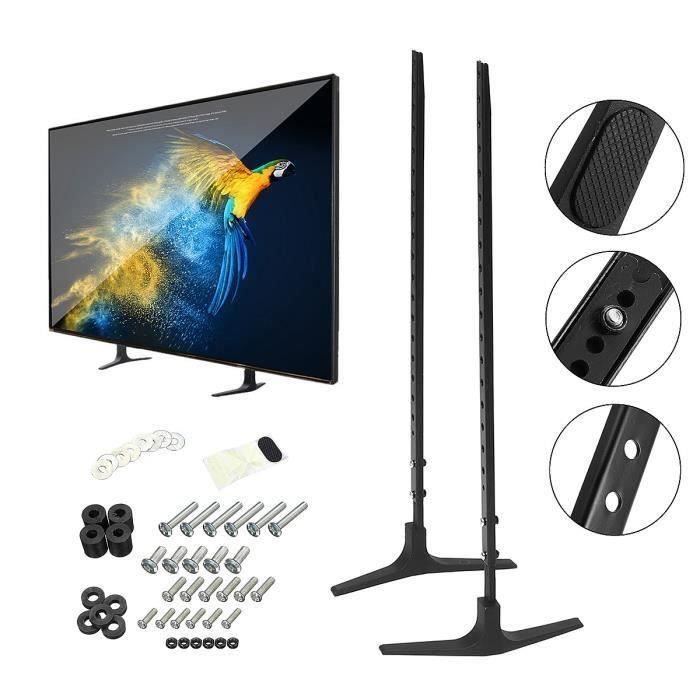 2x Supports Base TV 800x400mm 32-55'' Écran Plat LCD - Fixation Réglable en Alliage d'aluminium @ VI