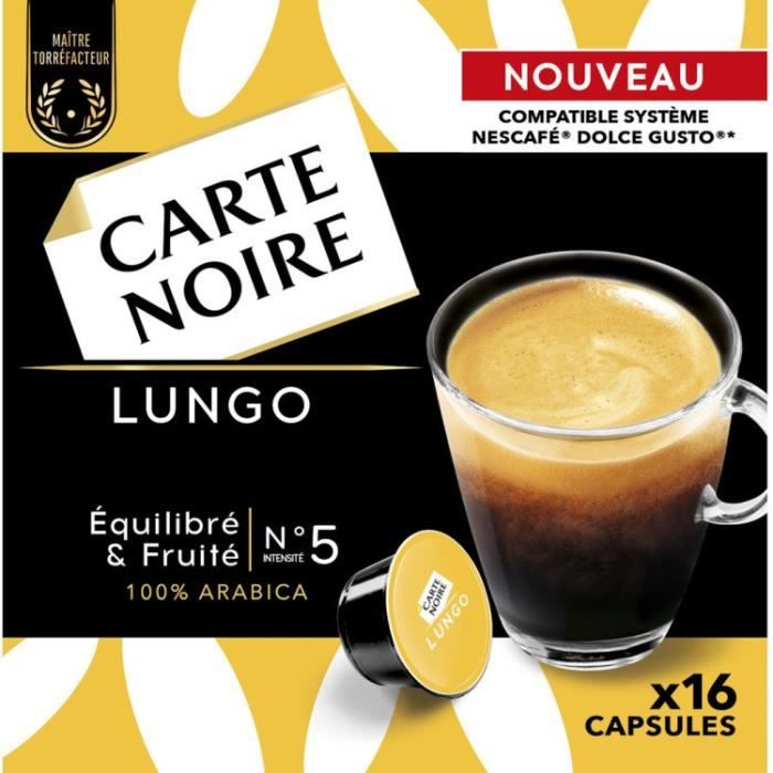 CARTE NOIRE Capsules Dolce Gusto Lungo N°5 x16 - 128 g