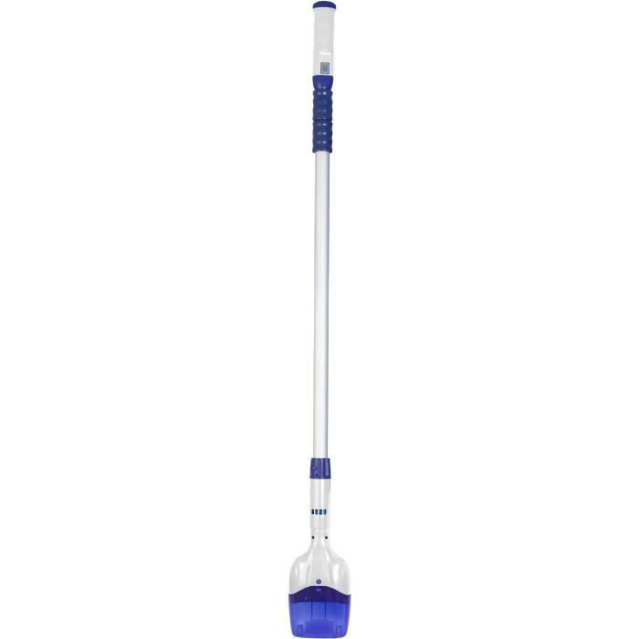 GRE - Aspirateur électrique - nettoyeur de fond sans fil pour spa et petites piscines (fonctionne avec des piles) - 17l/h