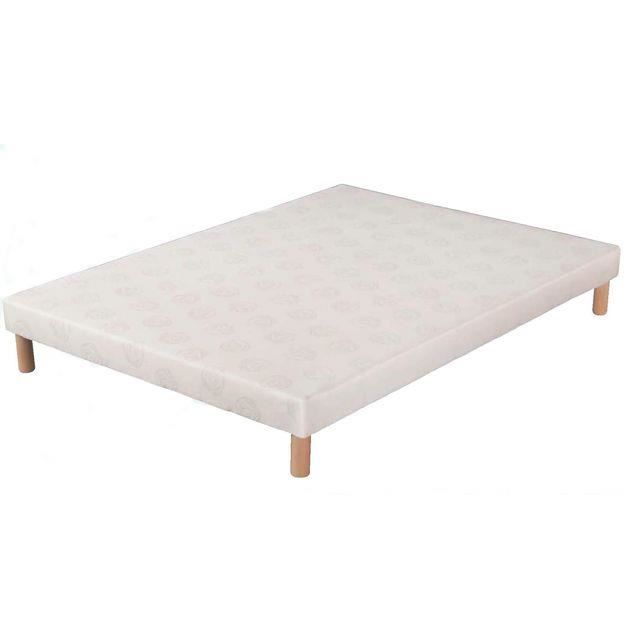 Sommier tout bois Renforcé 140 x 200 + 4PIEDS