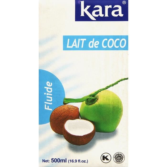 KARA Lait de Coco Fluide 500 ml: Epicerie