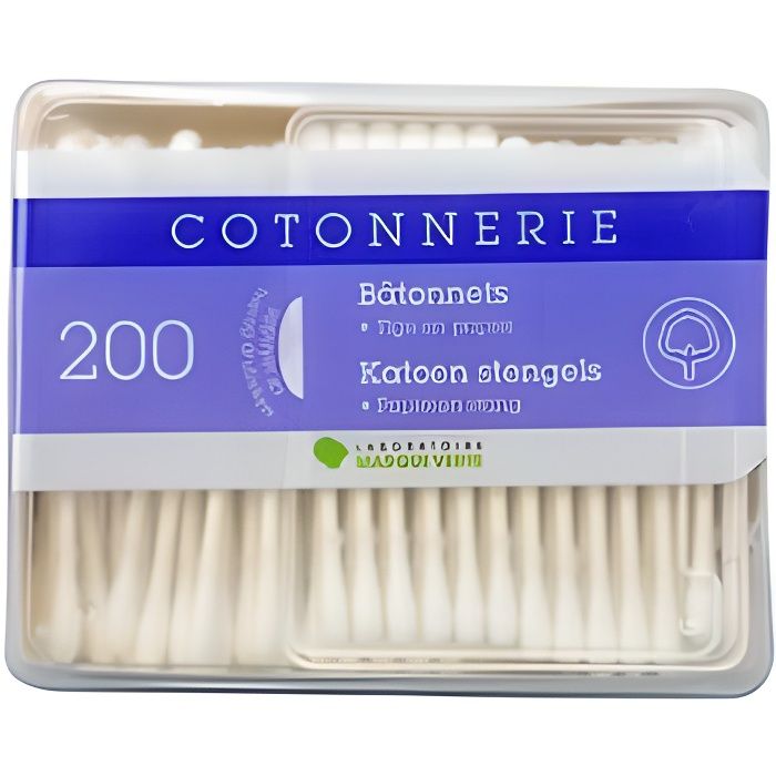 Marque Verte Cotonnerie 200 bâtonnets