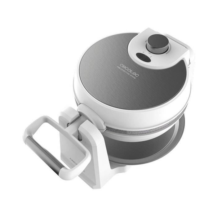 Crepieres et gaufriers admirable gaufrier cecotec fun gofrestone sphere 1000w blanc argente
