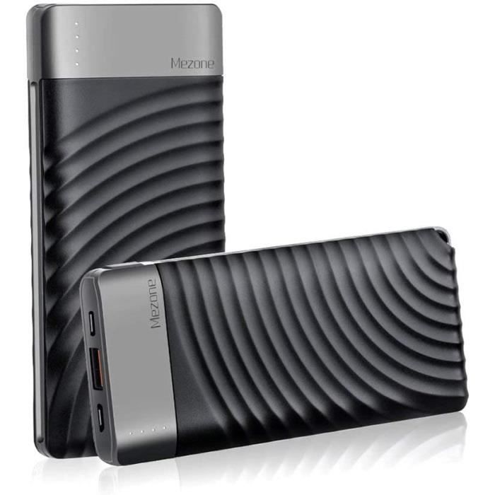 Petite Batterie de téléphone portable Mini Power Bank 4000 mAh avec 2 sorties et entrées chargeur externe pour iPad, iPhone, Samsun