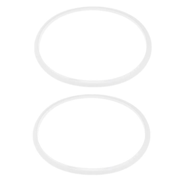 Joint en Caoutchouc 2 PièCes Autocuiseur à Bague D'éTanchéIté 28Cm de DiamèTre IntéRieur, Blanc Transparent