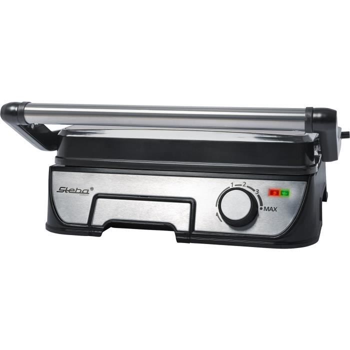 STEBA 185600 FG56 Grill de contact - 2000 W - Surface de cuisson: 2 x 29 x 22 cm