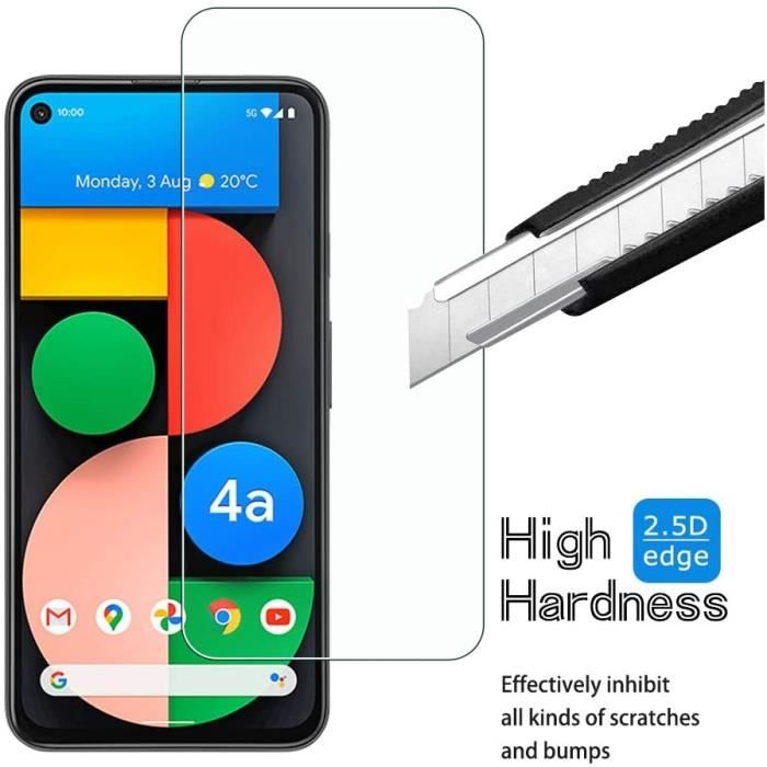 VSHOP® Verre Trempé pour Google Pixel 4A , 9H Dureté Anti Rayures Ultra Clair 3D Touch Protection écran pour Google Pixel 4A