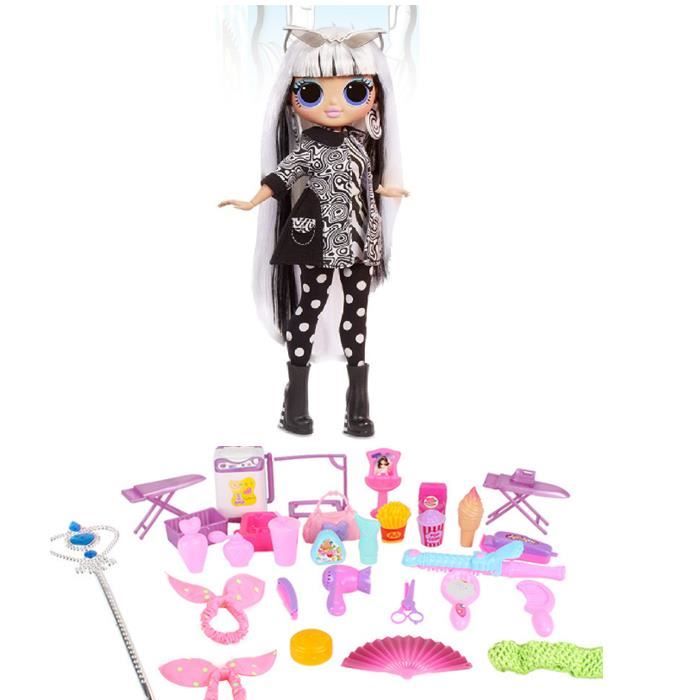 Girl Model Toys têtes avec cosmétiques princesse bijoux costume de poupée pour enfants-style random