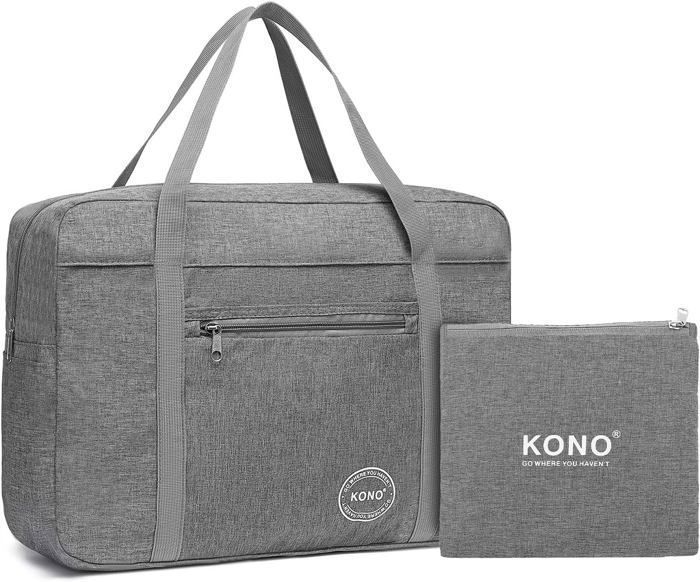 Kono Sac de Voyage Pliable Sac Cabine 45x32x14cm Grand Sac de