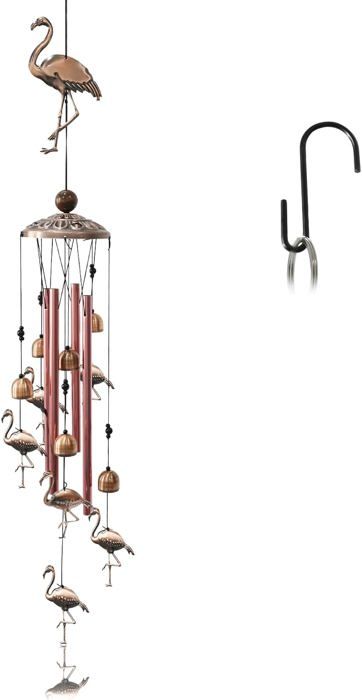 Cozlly Carillon à Vent Extérieur – 12 Tubes Aluminium – 59 Cm – Décoration Jardin Balcon