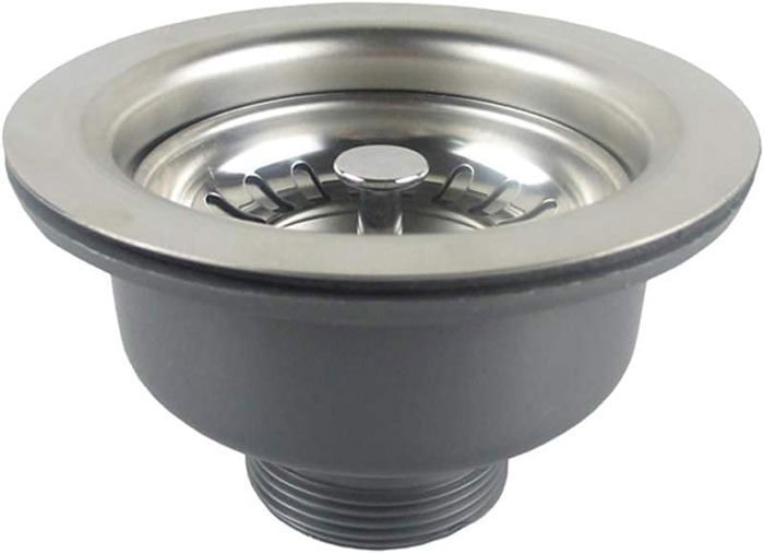 Passoire D'évier En Acier Inoxydable, 60 Mm, Mini Panier D'évier En Acier Inoxydable, Kit De Vidage 85 Mm Avec Bride De 85 Mm