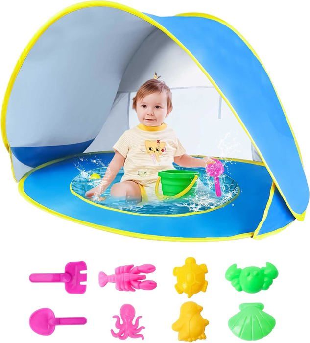 Tente De Plage Sun Ninja Pop-up - Anti-UV Pour Bébé - Protection Solaire Instantanée