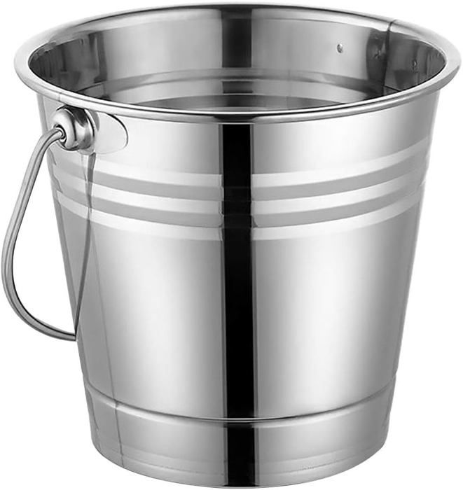 Sharplace Seau à Glace Galvanisé Ovale 39×23×16 Cm - Seau à Boissons Métal Rustique Pour Fêtes & Bars