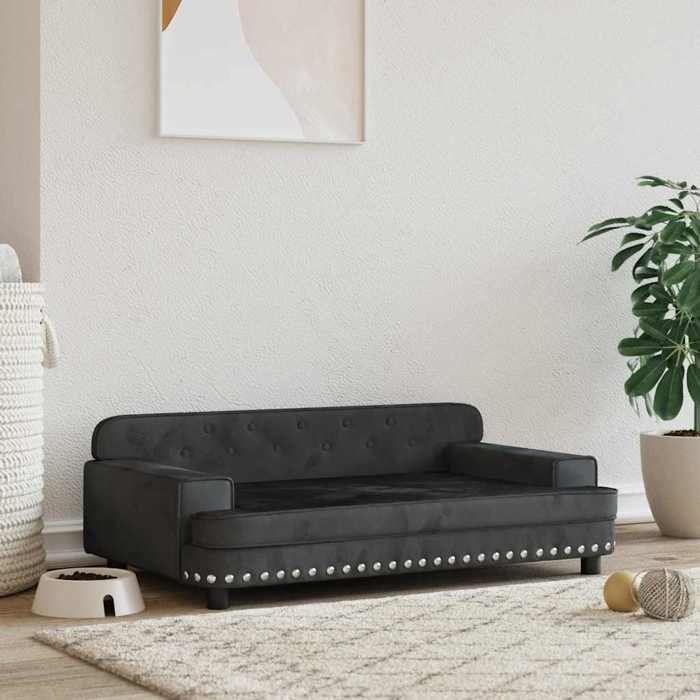 Vidaxl Lit pour chien - Noir 90x53x30 cm
