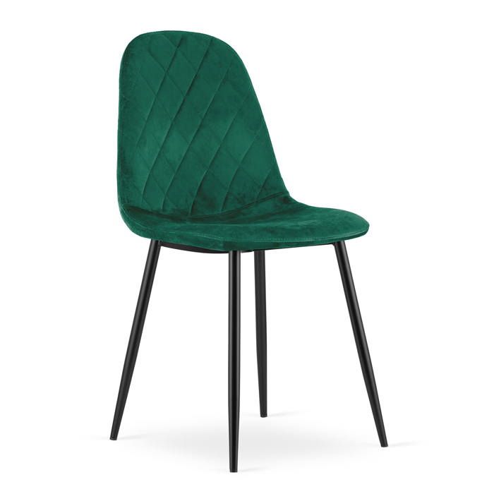 Chaise ASTI - Velours Vert Foncé x 1