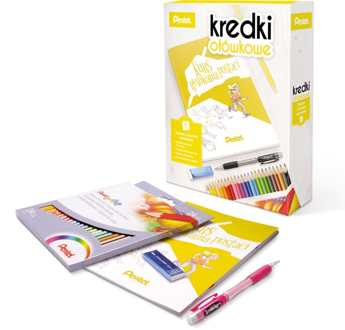 Pentel CB8 – Set De 36 Crayons De Couleur – Mines 2,9 Mm – Bois FSC – Couleurs Vives Et Résistantes