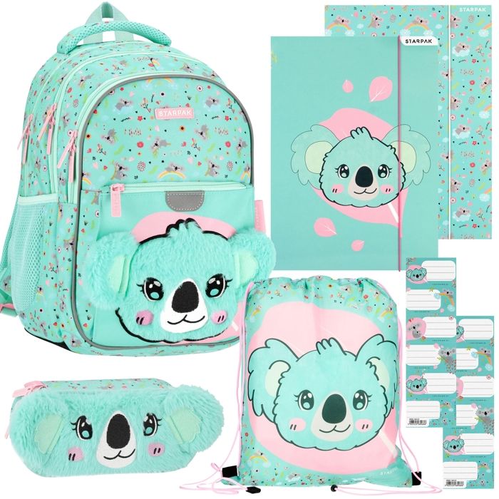 Sac à Dos Style Céline Koala - Toile Avec Cordelettes - Idéal Plage, Sport Ou Cadeau