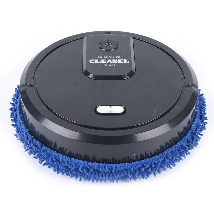 Robot serpillère noir 10 000 tr/min nettoyage automatique avec bouteille de recharge deau robot de nettoyage humide et sec