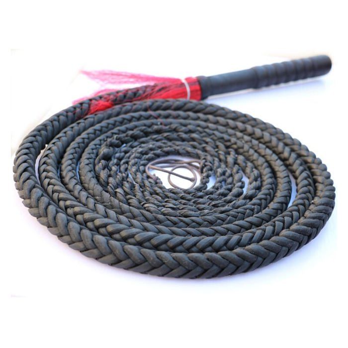 Meilleurs prix pour Fouet en cuir de vache cordon de fouet en cuir tressé meilleur fouet de cowboy professionnel pour le craquage et lagricult Label