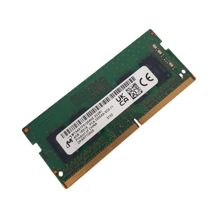 Barrette Mémoire 4Go RAM DDR4 Micron MTA4TF51264HZ-3G2R1 1Rx16 PC4-3200 SO-DIMM Reconditionné - Micron reconditionné disponible sur Cdiscount Seconde Vie