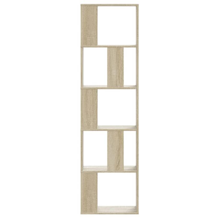 (SOLDES DEC)Bibliothèque - vidaXL - Meuble Étagère - support livres - 5 niveaux chêne sonoma bois dingénierie 01_6480821