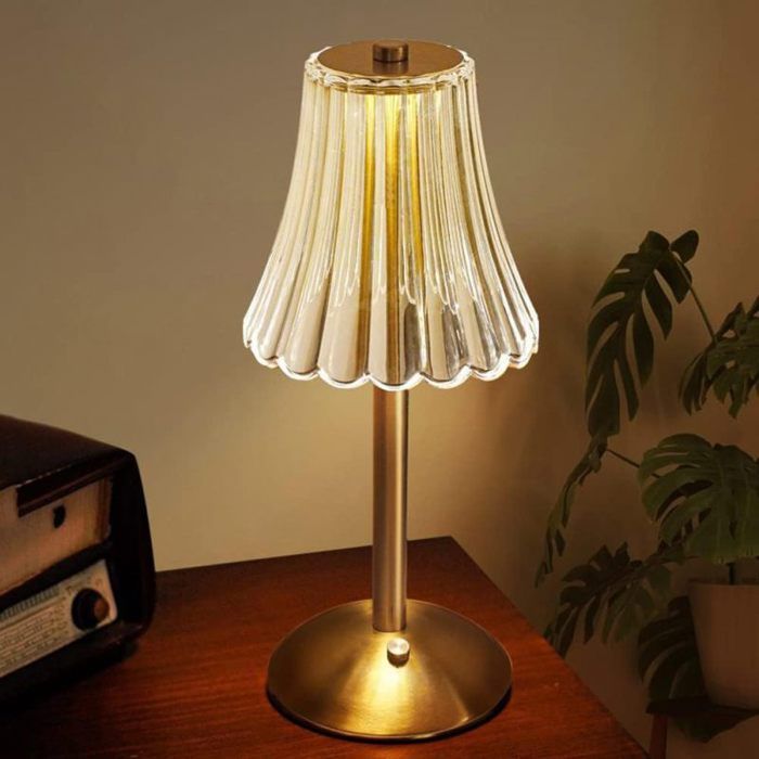 Lampe de table LED rechargeable 3 couleurs variable lampes tactiles sans fil pour chambre à coucher salon bar mul LAMPE A POSER