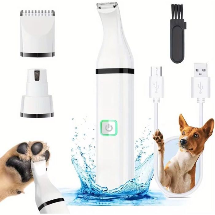 Comparer les prix de Kit de toilettage 3 en 1 pour chiens - Convient aux chiens de petite moyenne et grande taille - 1 kit blanc