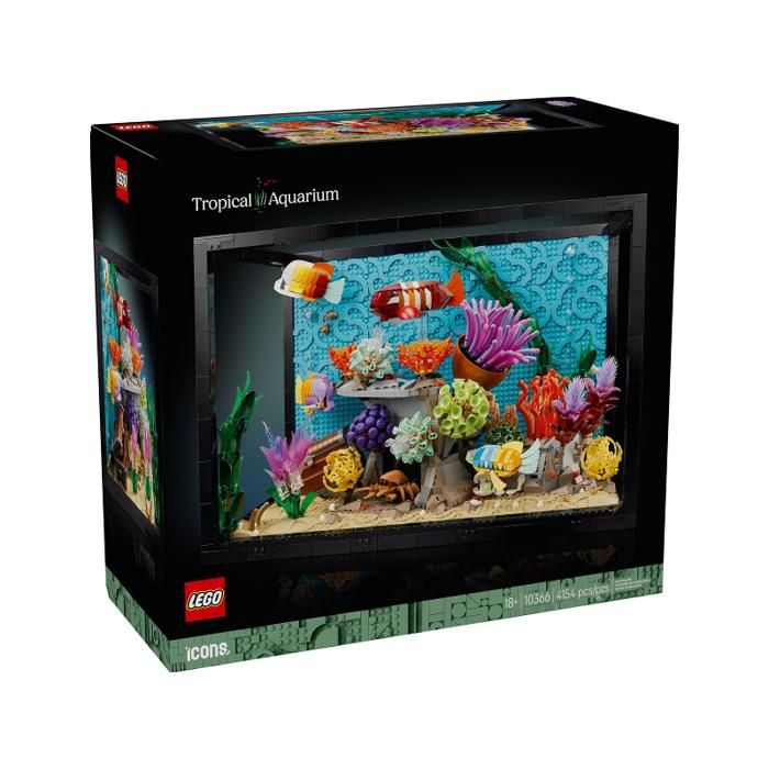Lego Icons Aquarium Tropical Set De Construction - Jouet Color&eacute;
