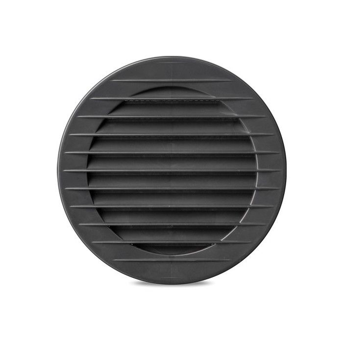 Grille De Ventilation WIND 22x22 Cm En Graphite – Acier Peint, Fabrication Polonaise