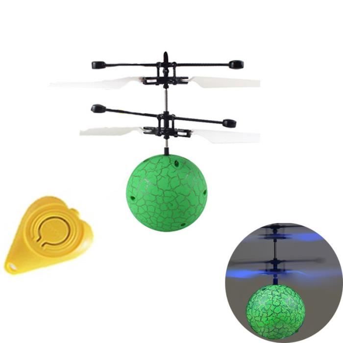 Balle Volante Télécommandée à Infrarouge – LED 7 Couleurs, Hélicoptère Drone, Cadeau Enfant